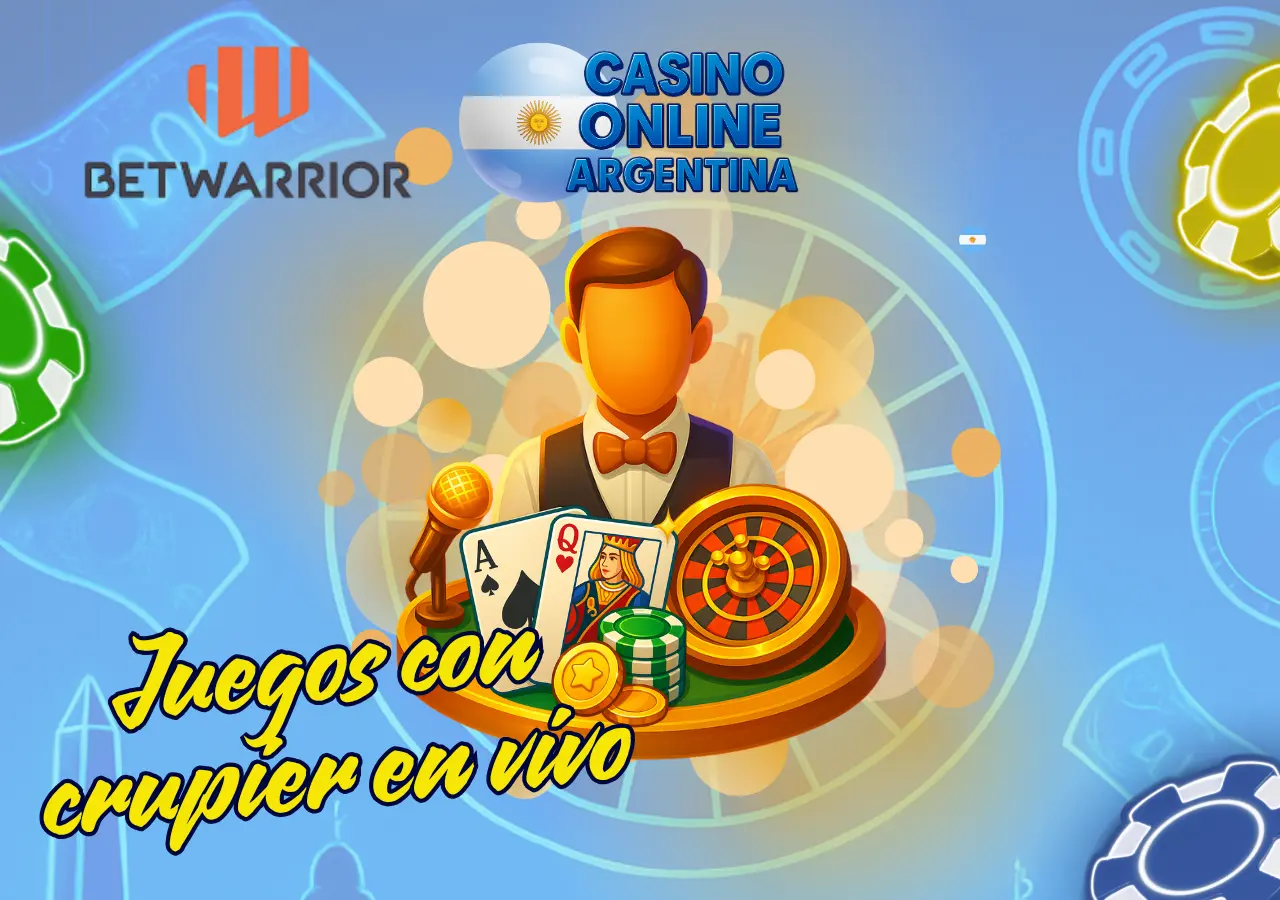 Juegos con crupier y conexión en directo