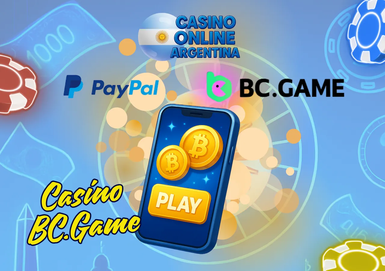 BC.Game Argentina con pagos mediante PayPal y criptomonedas