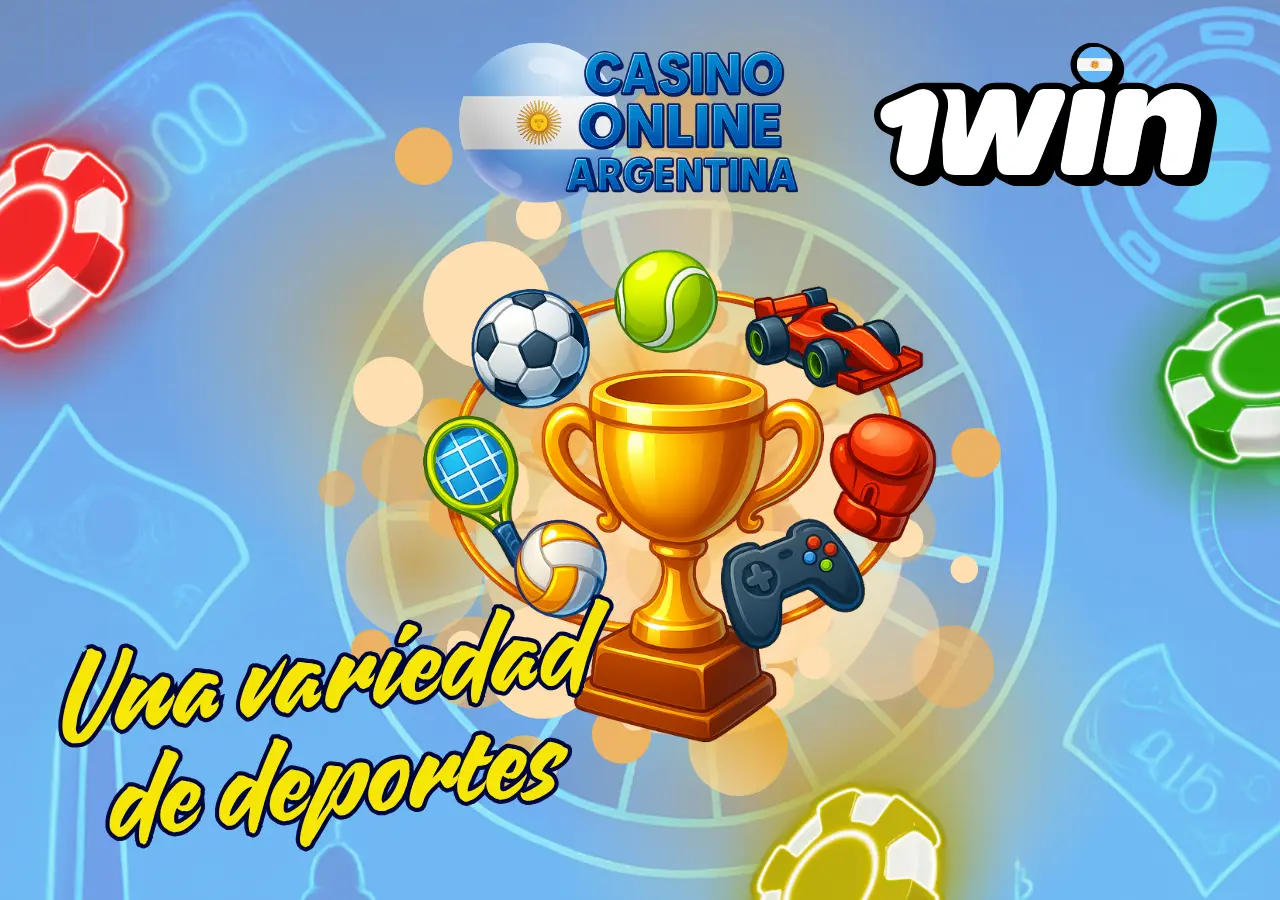 1Win con mercados para fútbol y eSports