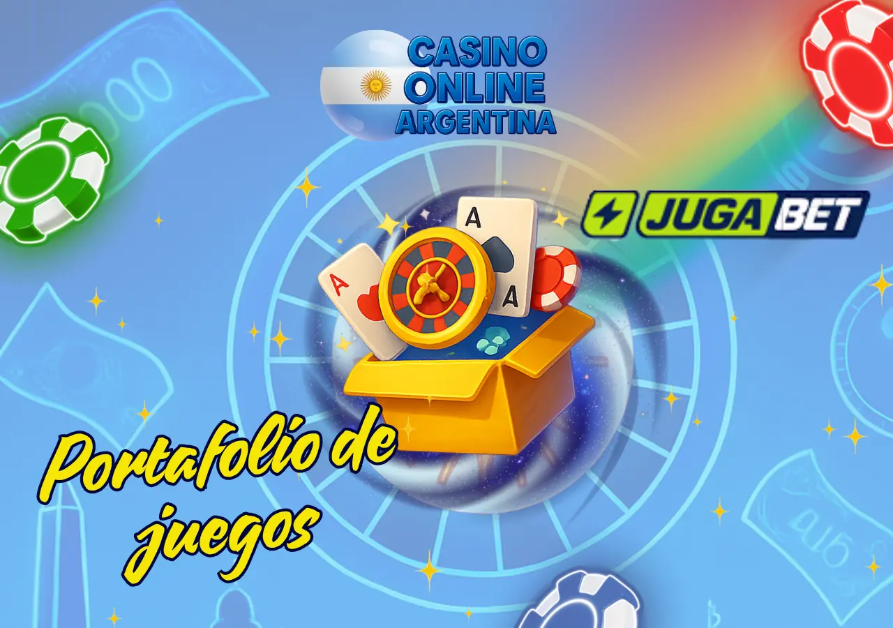 Jugabet presentando catálogo de juegos amplio