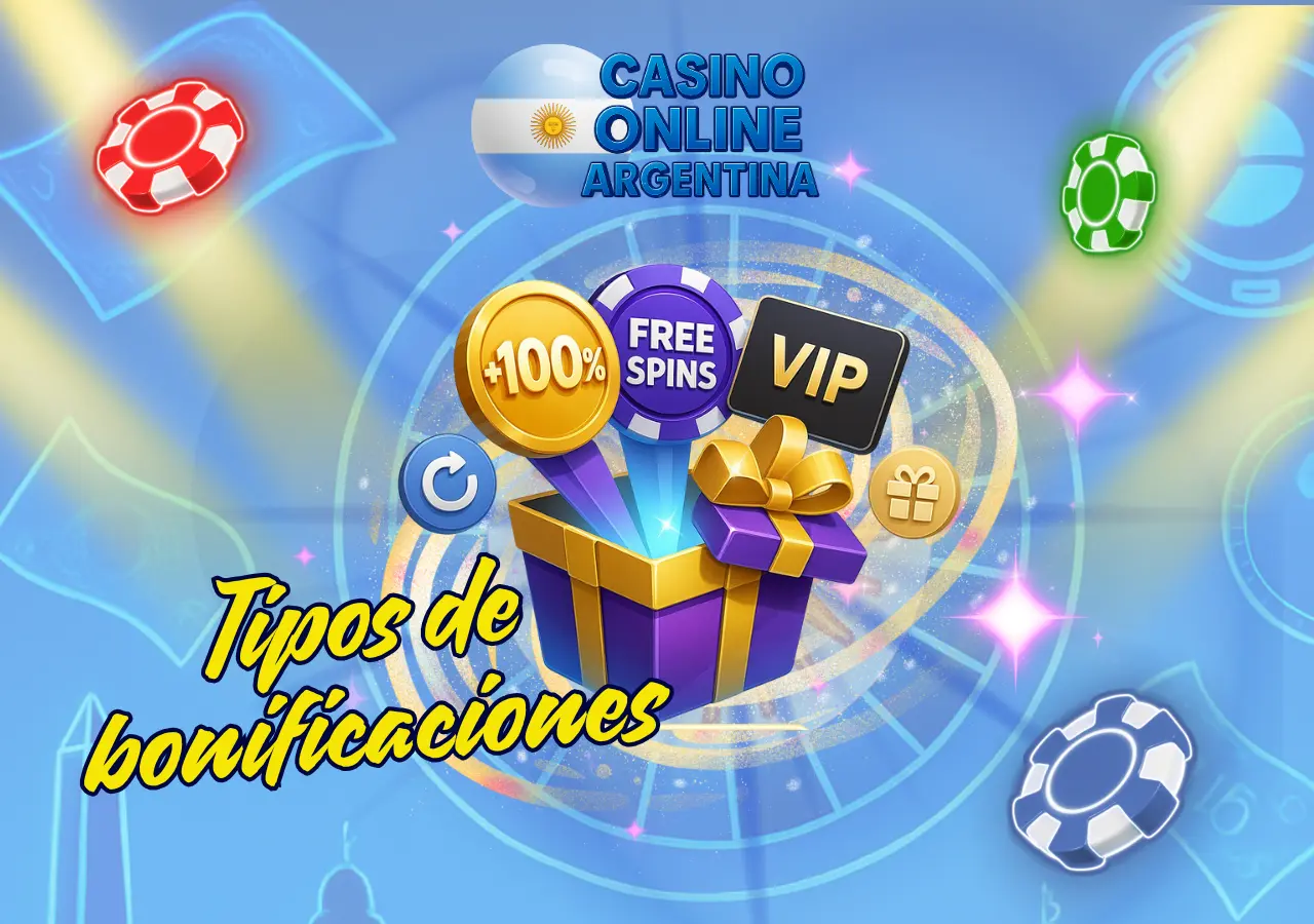 Tipos comunes de bonos en casinos